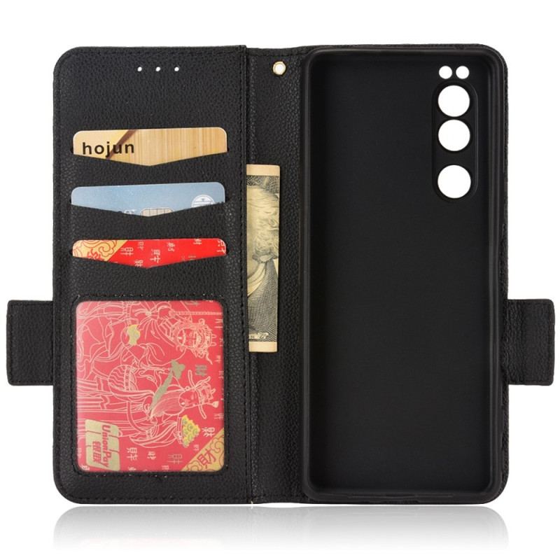 Capa De Couro Para Sony Xperia 5 IV Ultrafino