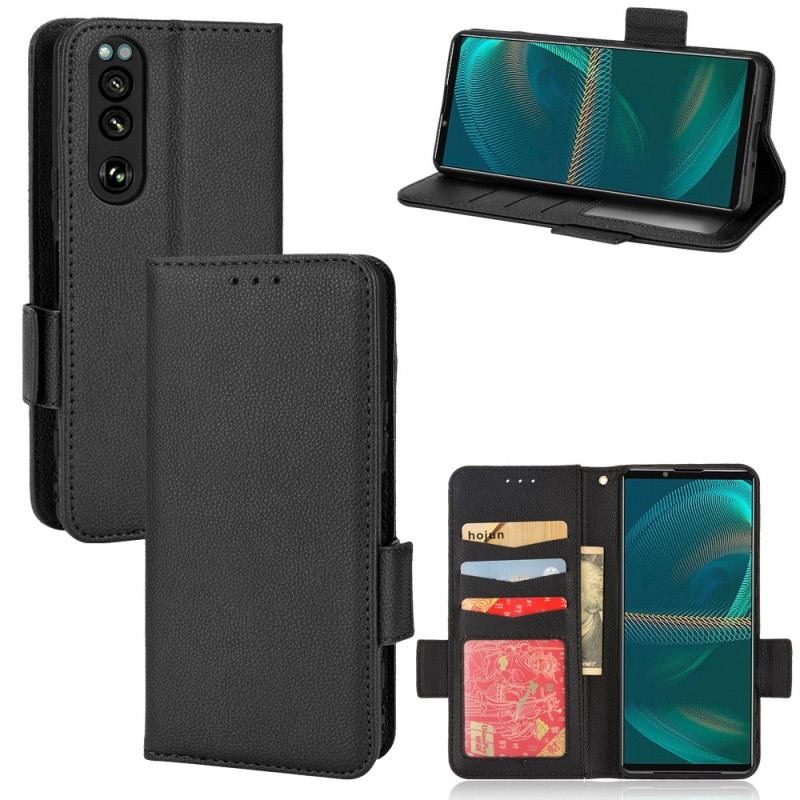 Capa De Couro Para Sony Xperia 5 IV Ultrafino