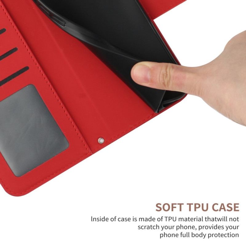 Capa Flip Para Sony Xperia 5 IV De Cordão Girassol Strappy
