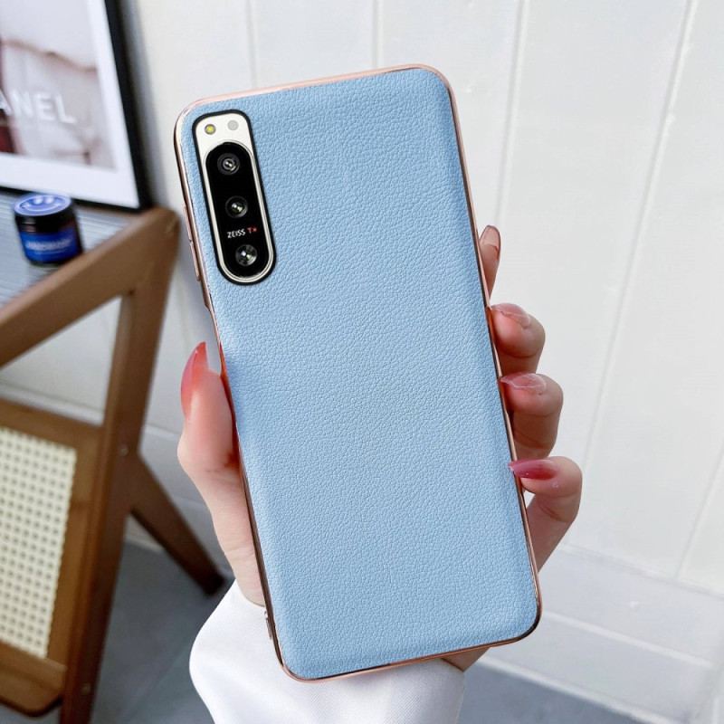 Capa Para Sony Xperia 5 IV Couro Genuíno