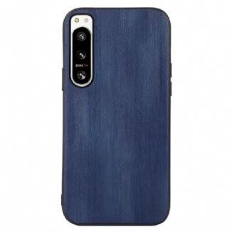 Capa Para Sony Xperia 5 IV Couro Sintético Texturizado