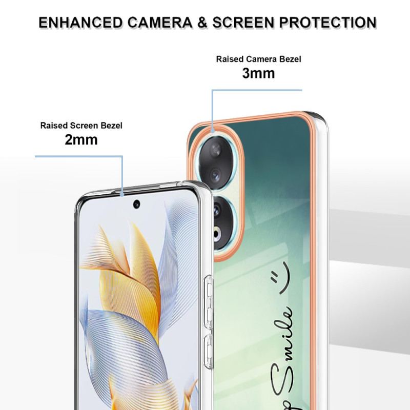 Capa Para Honor 90 Mantenha O Sorriso