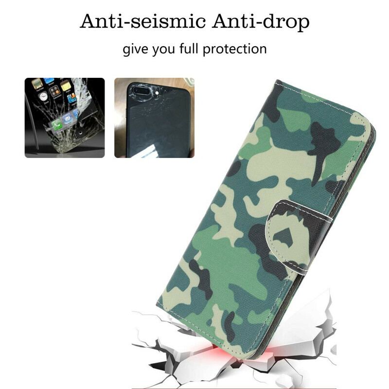 Capa Flip Para Huawei P Smart S Camuflagem Militar