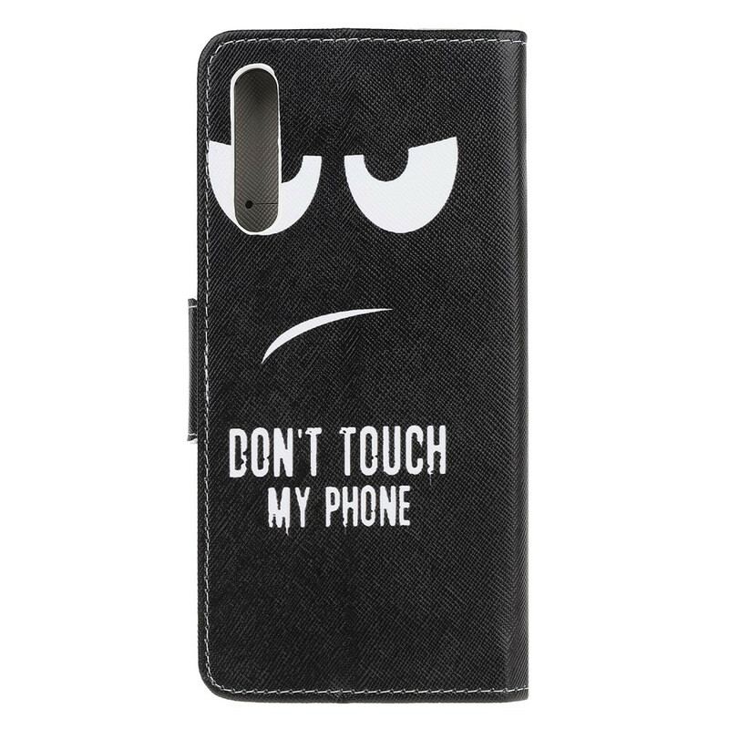 Capa Flip Para Huawei P Smart S Não Toque No Meu Telefone