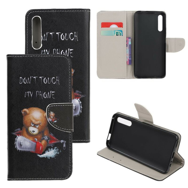 Capa Flip Para Huawei P Smart S Urso Perigoso