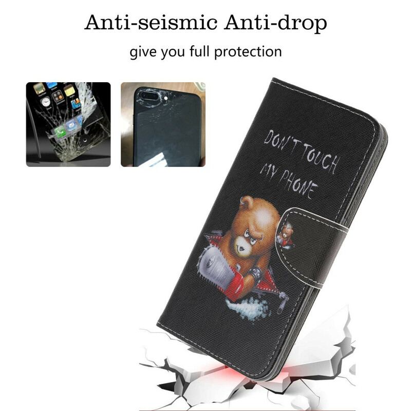 Capa Flip Para Huawei P Smart S Urso Perigoso