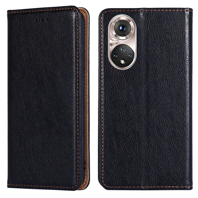 Capa De Celular Para Honor 50 Pro Flip Couro Vintage Estilo Profissional