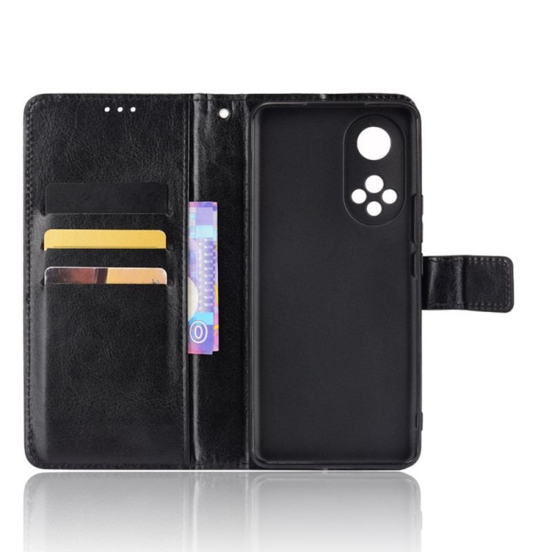 Capa Flip Para Honor 50 Pro Pro Couro Faux Flashy
