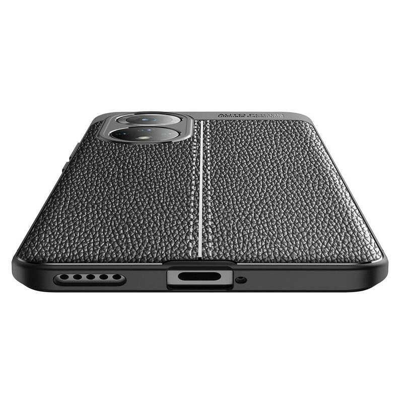 Capa Para Honor 50 Pro Pro Double Line Efeito Couro Litchi