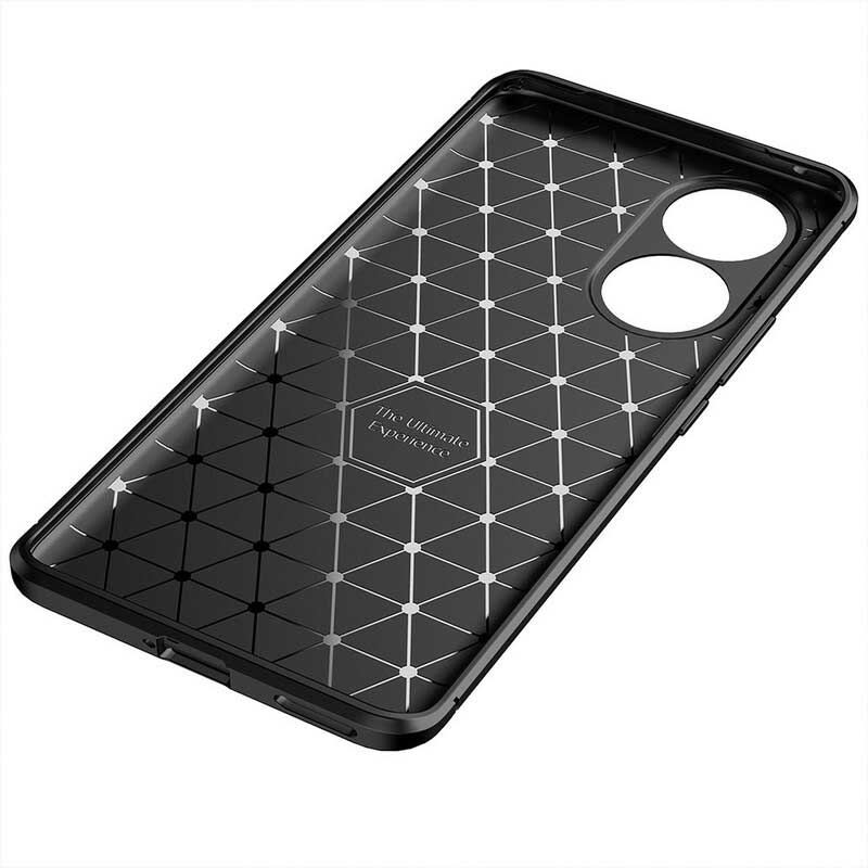 Capa Para Huawei Nova 9 Pro Textura Flexível De Fibra De Carbono