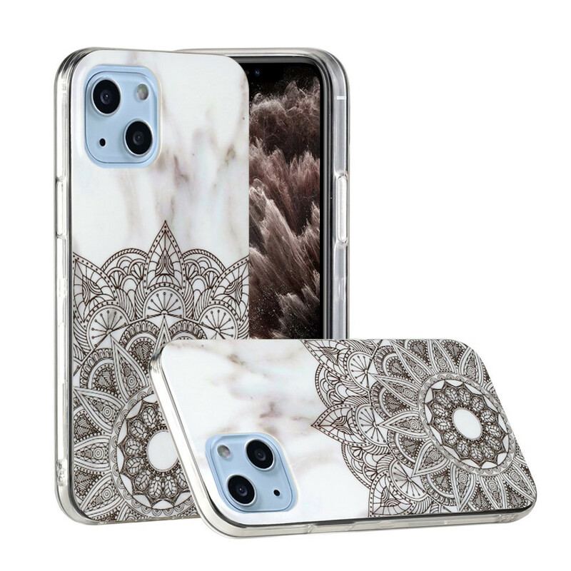 Capa De Celular Para iPhone 13 Mini Geometrias De Mármore