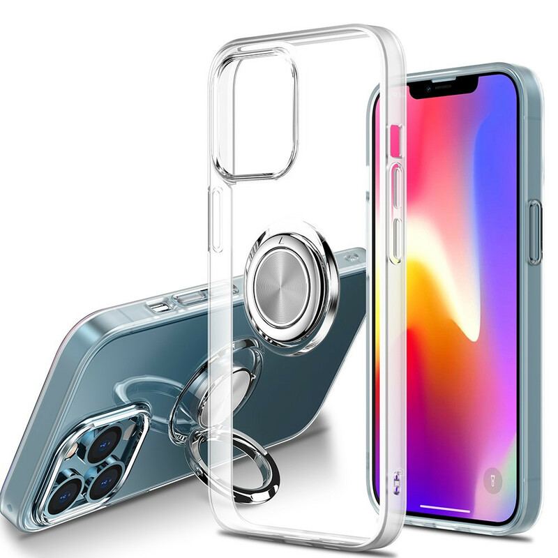 Capa De Celular Para iPhone 13 Mini Transparente Com Suporte De Anel