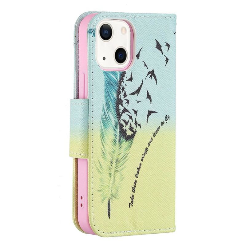 Capa Flip Para iPhone 13 Mini Aprender A Voar