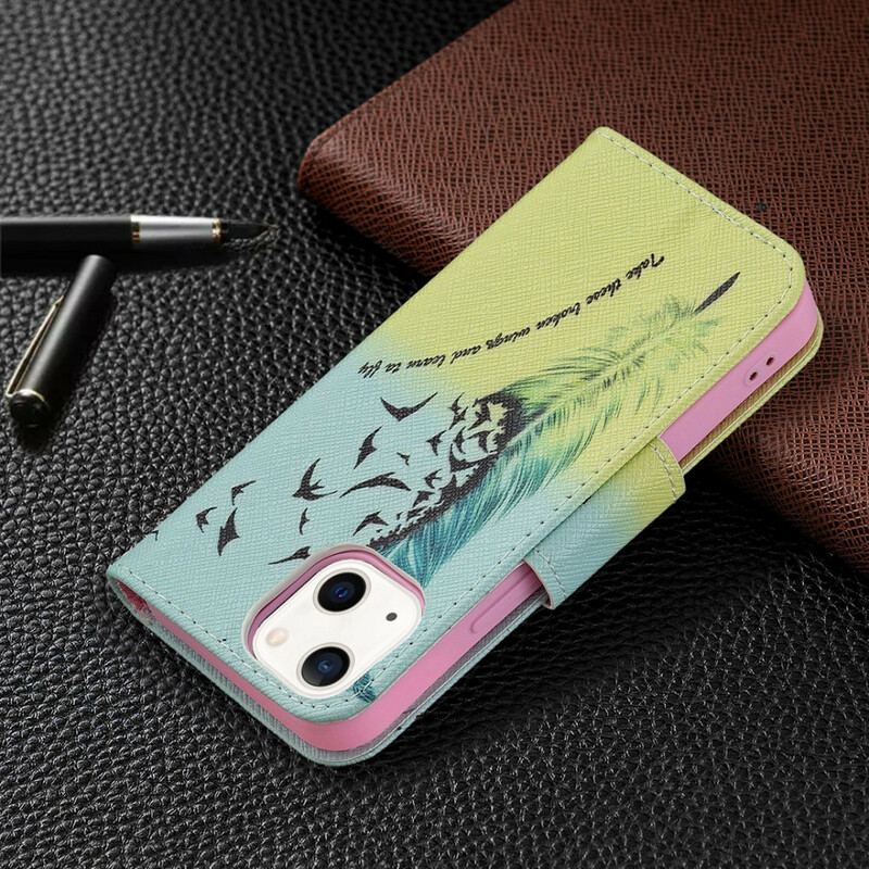Capa Flip Para iPhone 13 Mini Aprender A Voar