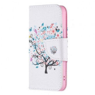 Capa Flip Para iPhone 13 Mini Árvore Florida