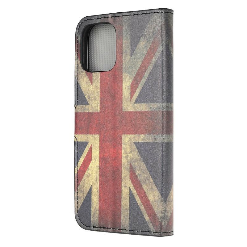 Capa Flip Para iPhone 13 Mini Bandeira Da Inglaterra
