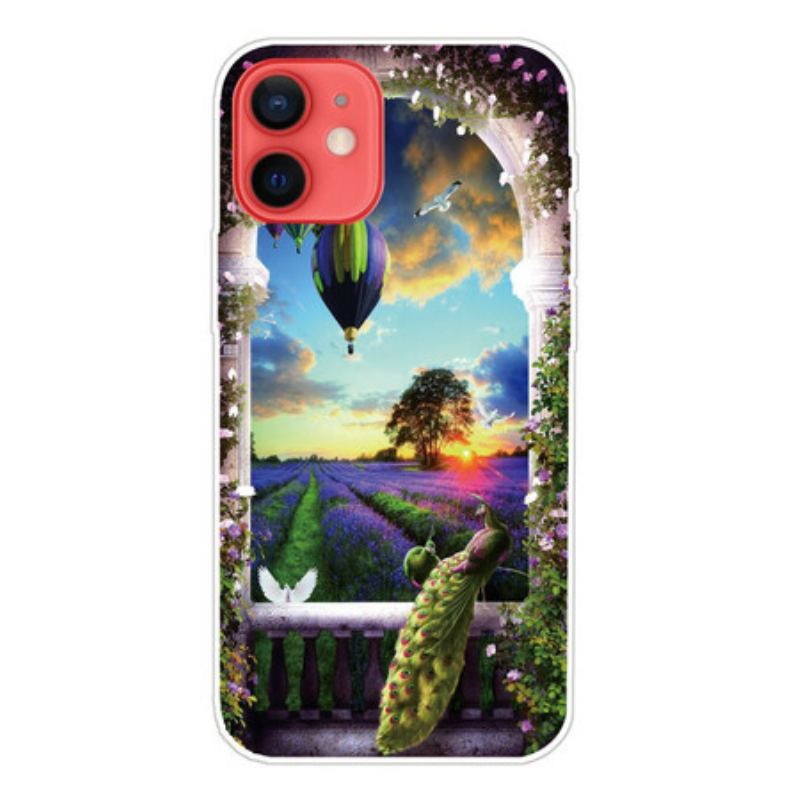 Capa Para iPhone 13 Mini Balão De Ar Quente Flexível