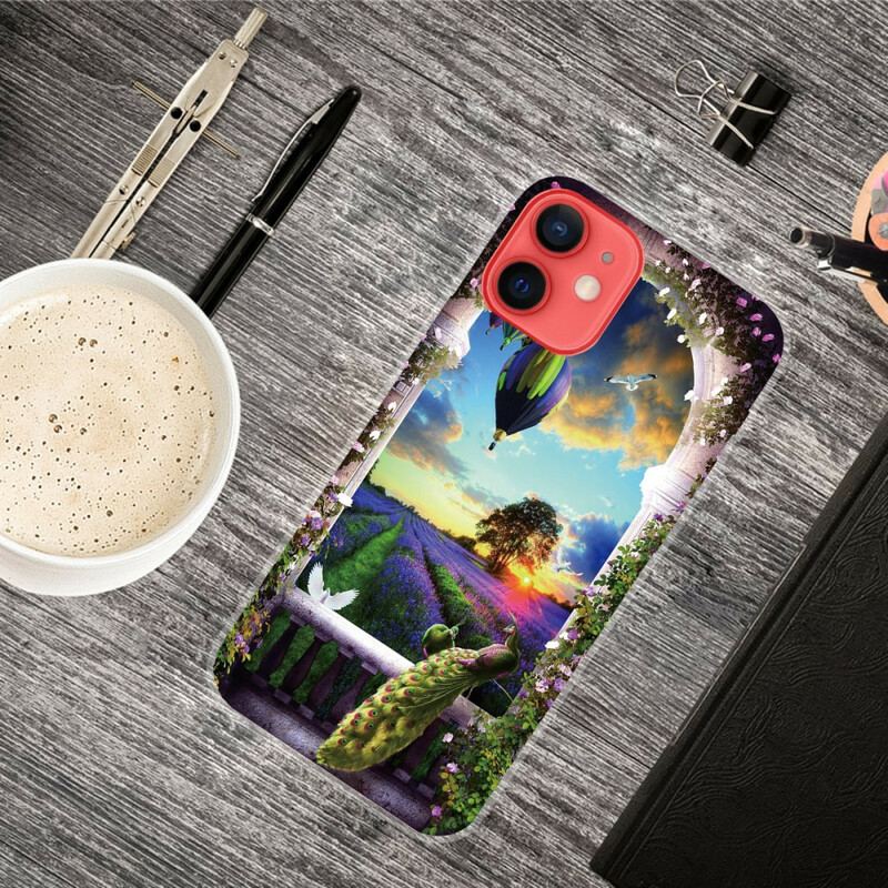 Capa Para iPhone 13 Mini Balão De Ar Quente Flexível
