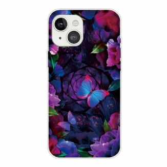 Capa Para iPhone 13 Mini Borboletas Variação