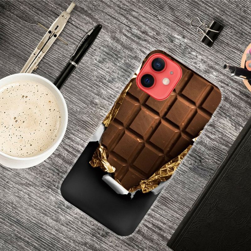 Capa Para iPhone 13 Mini Chocolate Flexível