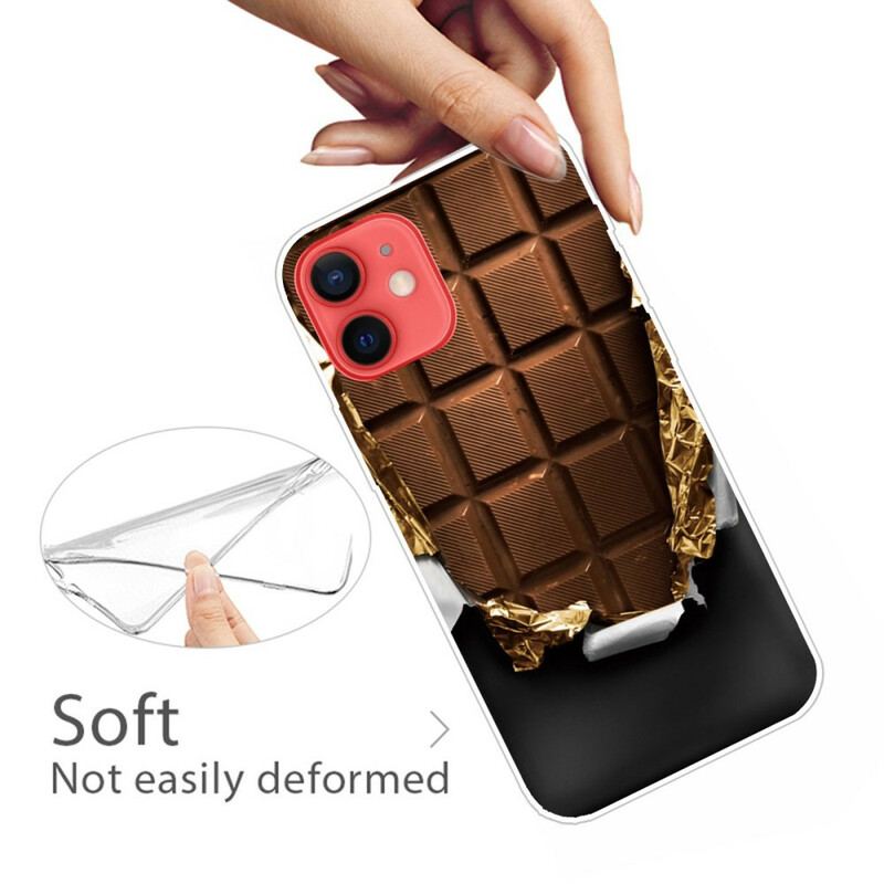 Capa Para iPhone 13 Mini Chocolate Flexível