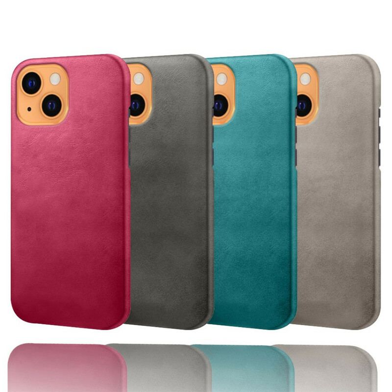 Capa Para iPhone 13 Mini Efeito Couro Ksq
