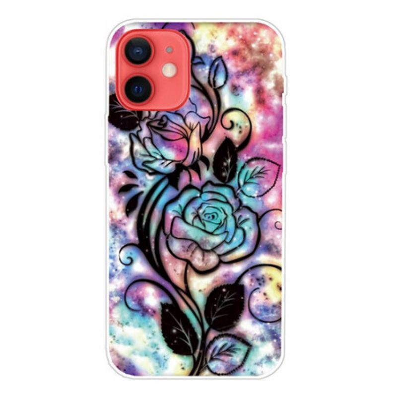 Capa Para iPhone 13 Mini Flor Gráfica