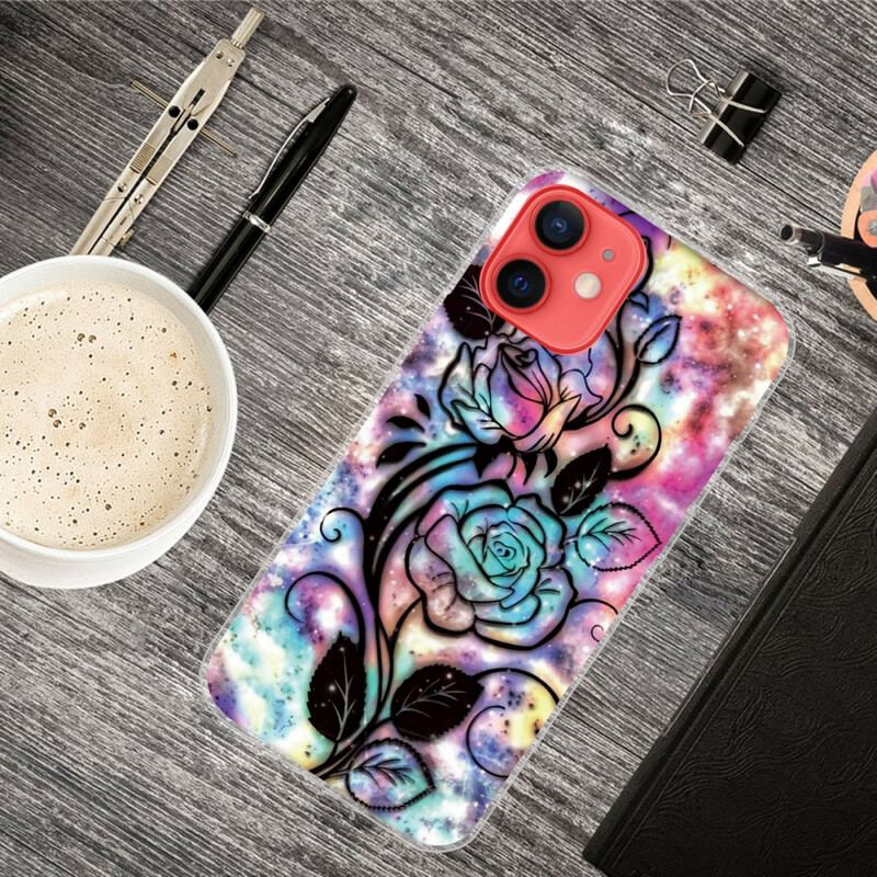 Capa Para iPhone 13 Mini Flor Gráfica