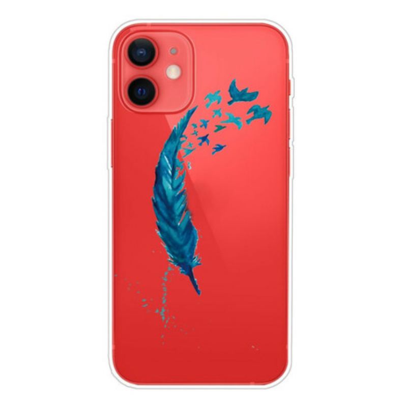 Capa Para iPhone 13 Mini Linda Pena Azul