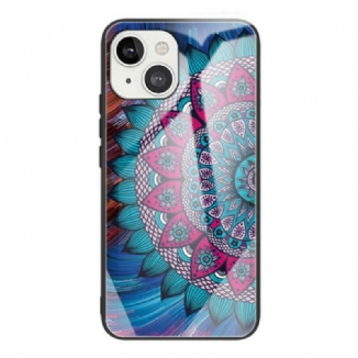 Capa Para iPhone 13 Mini Mandala Vidro Temperado