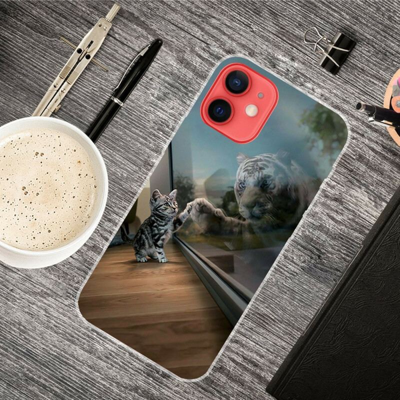 Capa Para iPhone 13 Mini Sonho De Gatinho