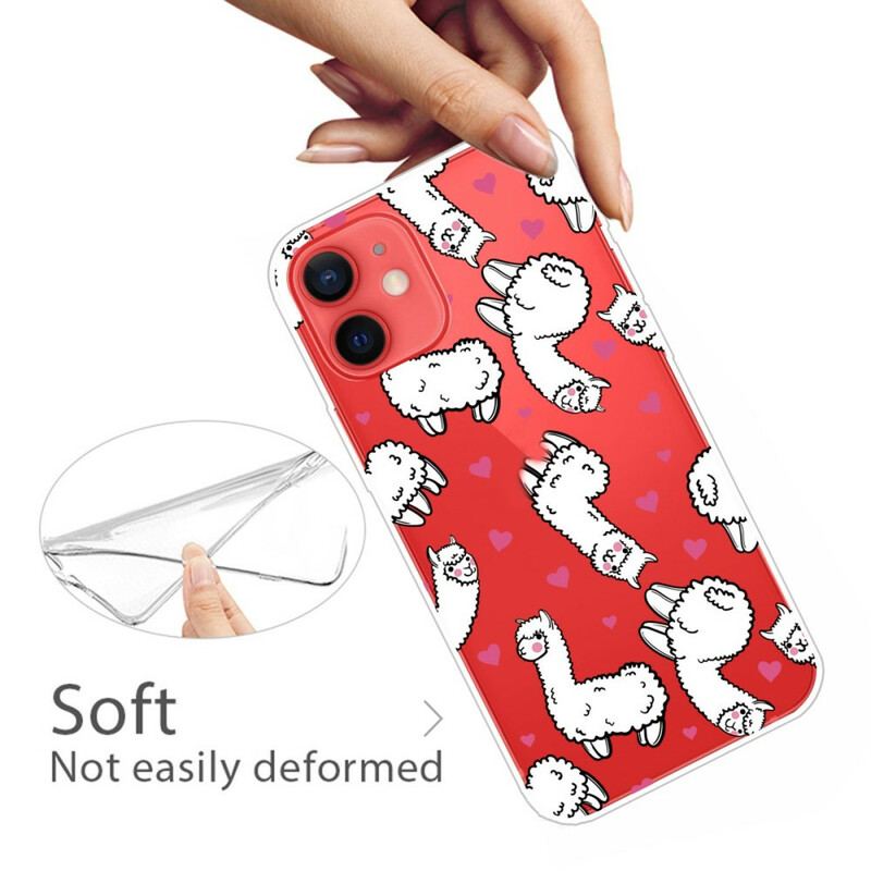 Capa Para iPhone 13 Mini Top Lhamas
