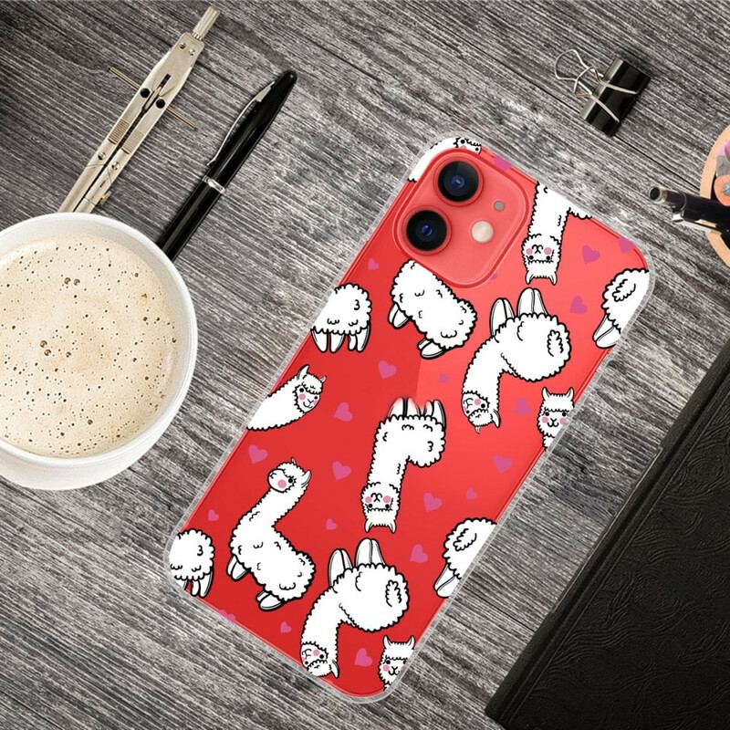 Capa Para iPhone 13 Mini Top Lhamas