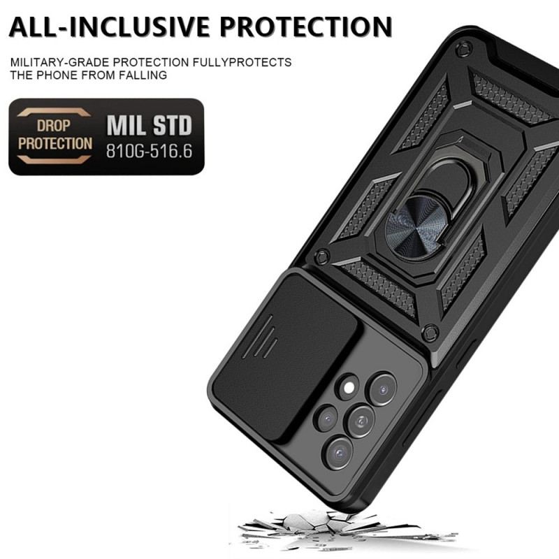 Capa De Celular Para Samsung Galaxy A33 5G Suporte E Protetores Para Lentes De Design