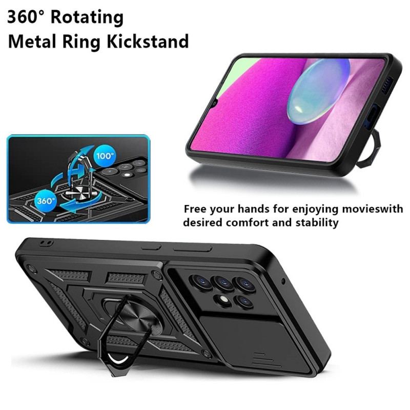 Capa De Celular Para Samsung Galaxy A33 5G Suporte E Protetores Para Lentes De Design