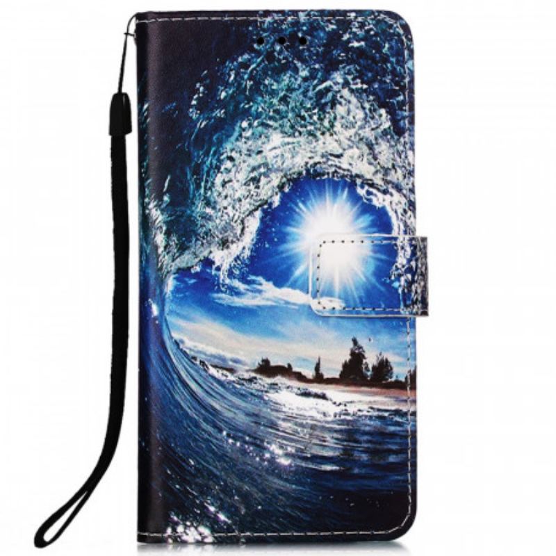 Capa De Couro Para Samsung Galaxy A33 5G Ama A Onda