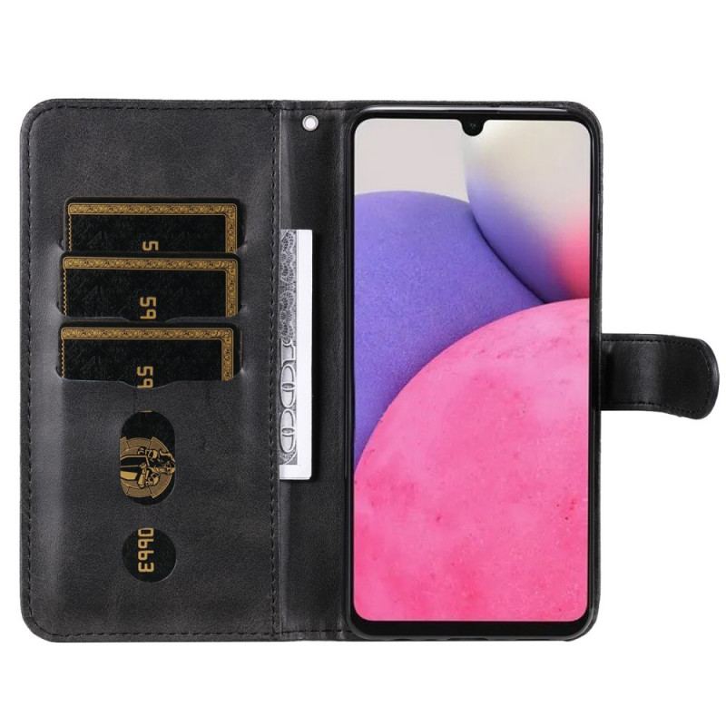 Capa De Couro Para Samsung Galaxy A33 5G Carteira