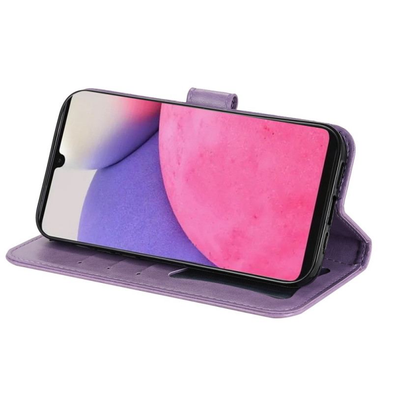 Capa Flip Para Samsung Galaxy A33 5G Flor Mandala