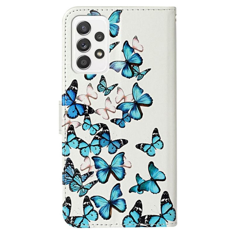 Capa Flip Para Samsung Galaxy A33 5G O Estilo Das Borboletas