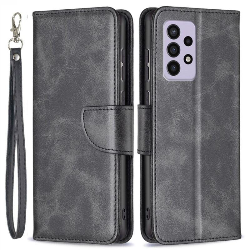 Capa Folio Para Samsung Galaxy A33 5G Fecho Oblíquo Liso