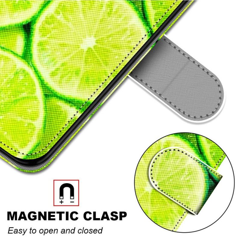 Capa Folio Para Samsung Galaxy A33 5G Limão