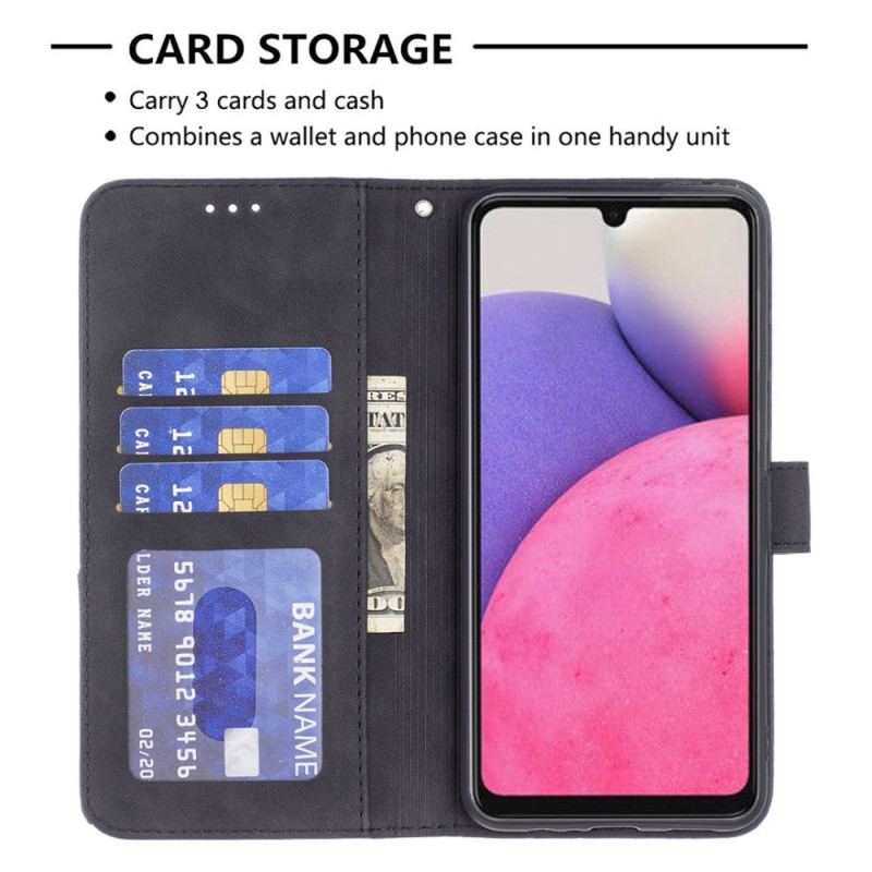 Capa Folio Para Samsung Galaxy A33 5G Triângulos De Cores Binfen