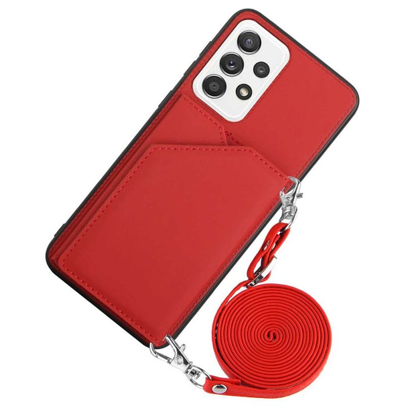 Capa Para Samsung Galaxy A33 5G Alça De Ombro Porta-cartões