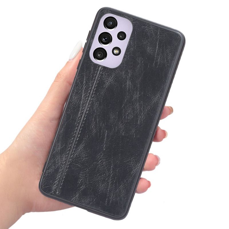 Capa Para Samsung Galaxy A33 5G Efeito Couro Couture