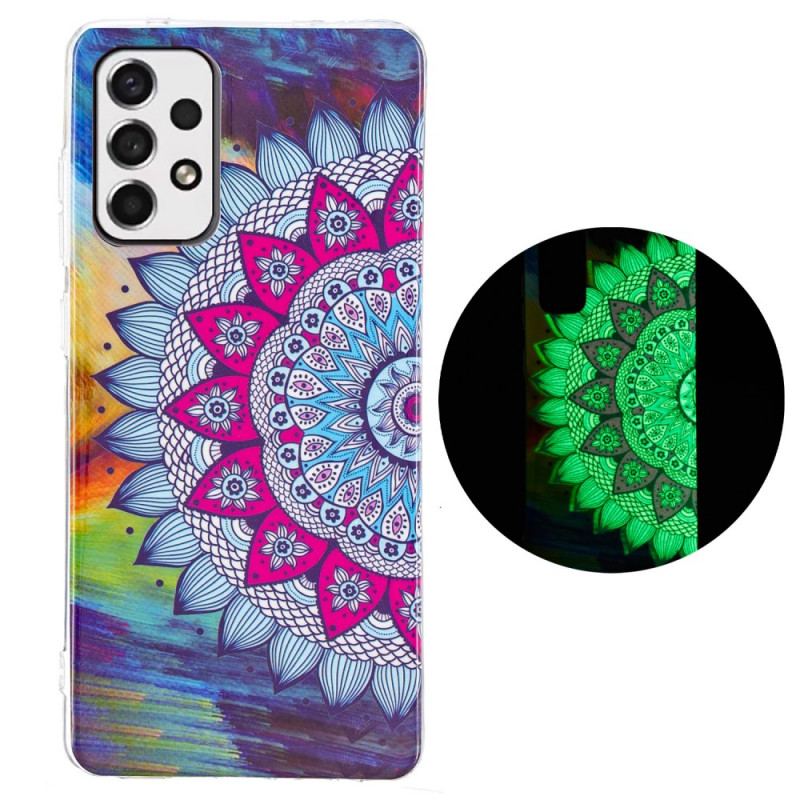 Capa Para Samsung Galaxy A33 5G Mandala Colorida Fluorescente