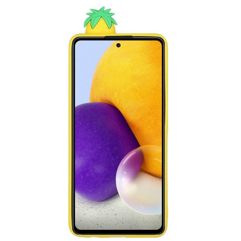Capa Para Samsung Galaxy A33 5G Óculos 3d Abacaxi