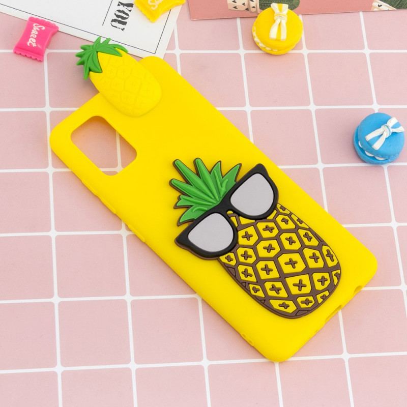 Capa Para Samsung Galaxy A33 5G Óculos 3d Abacaxi