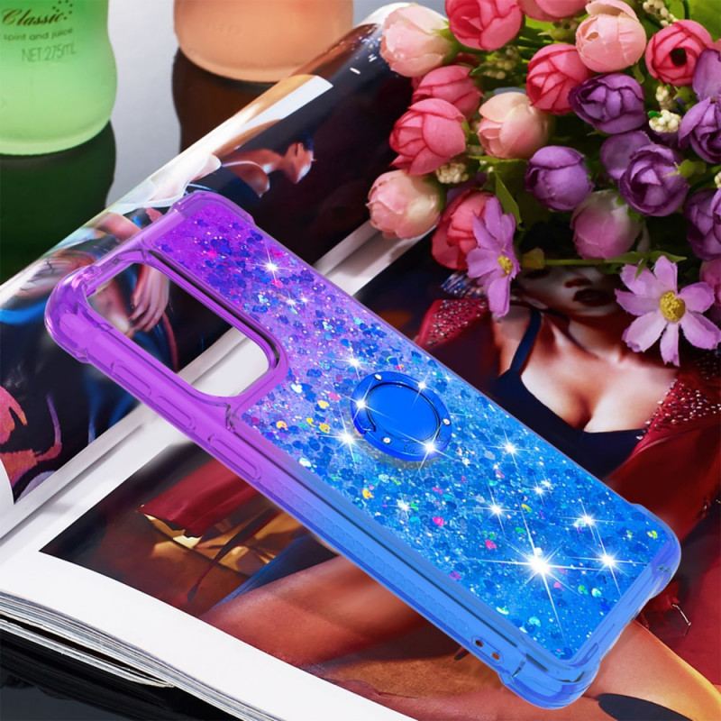 Capa Para Samsung Galaxy A33 5G Suporte De Anel Glitter