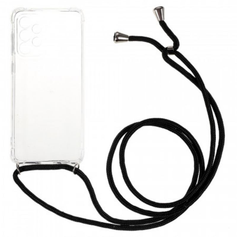 Capa Para Samsung Galaxy A33 5G Transparente Com Cordão