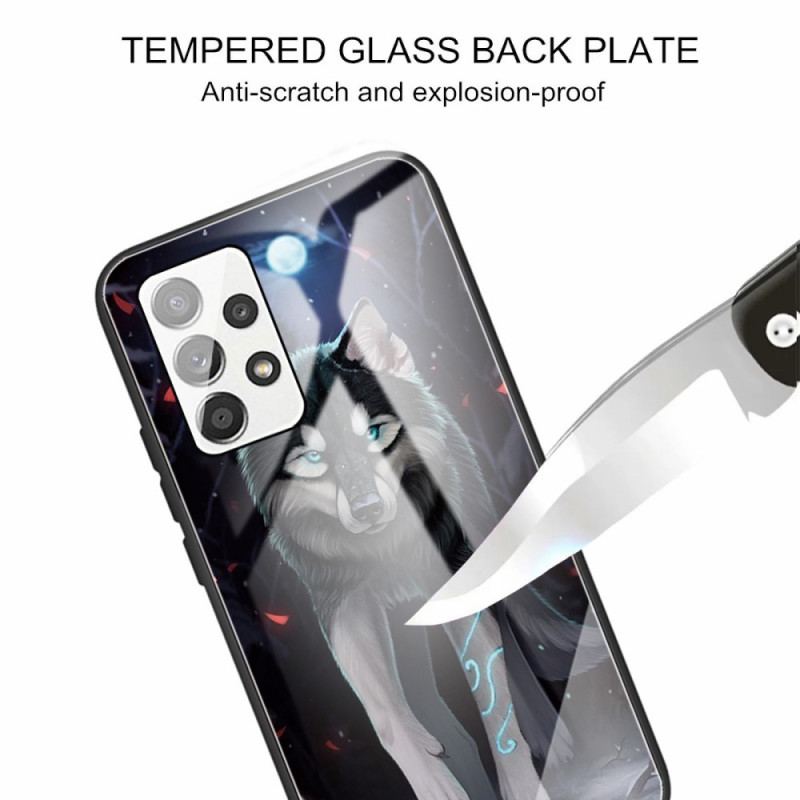 Capa Para Samsung Galaxy A33 5G Vidro Temperado Lobo